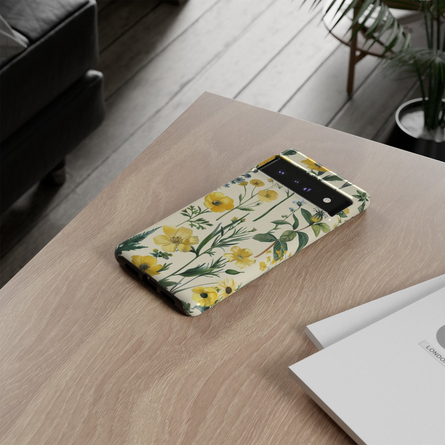 Floral Sage Yellow Wildflower Phone Case