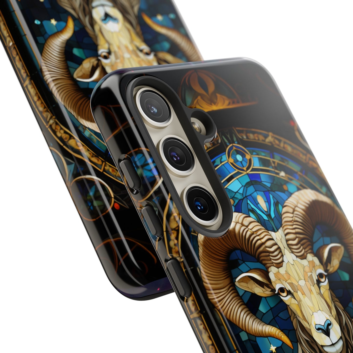 Aries Astrology Stained Glass Design Phone Case