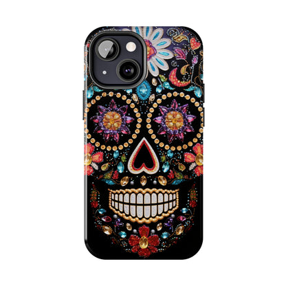 Sugar Skull iPhone Case | Dia de los Muertos Design for Apple iPhone | Halloween Aesthetic