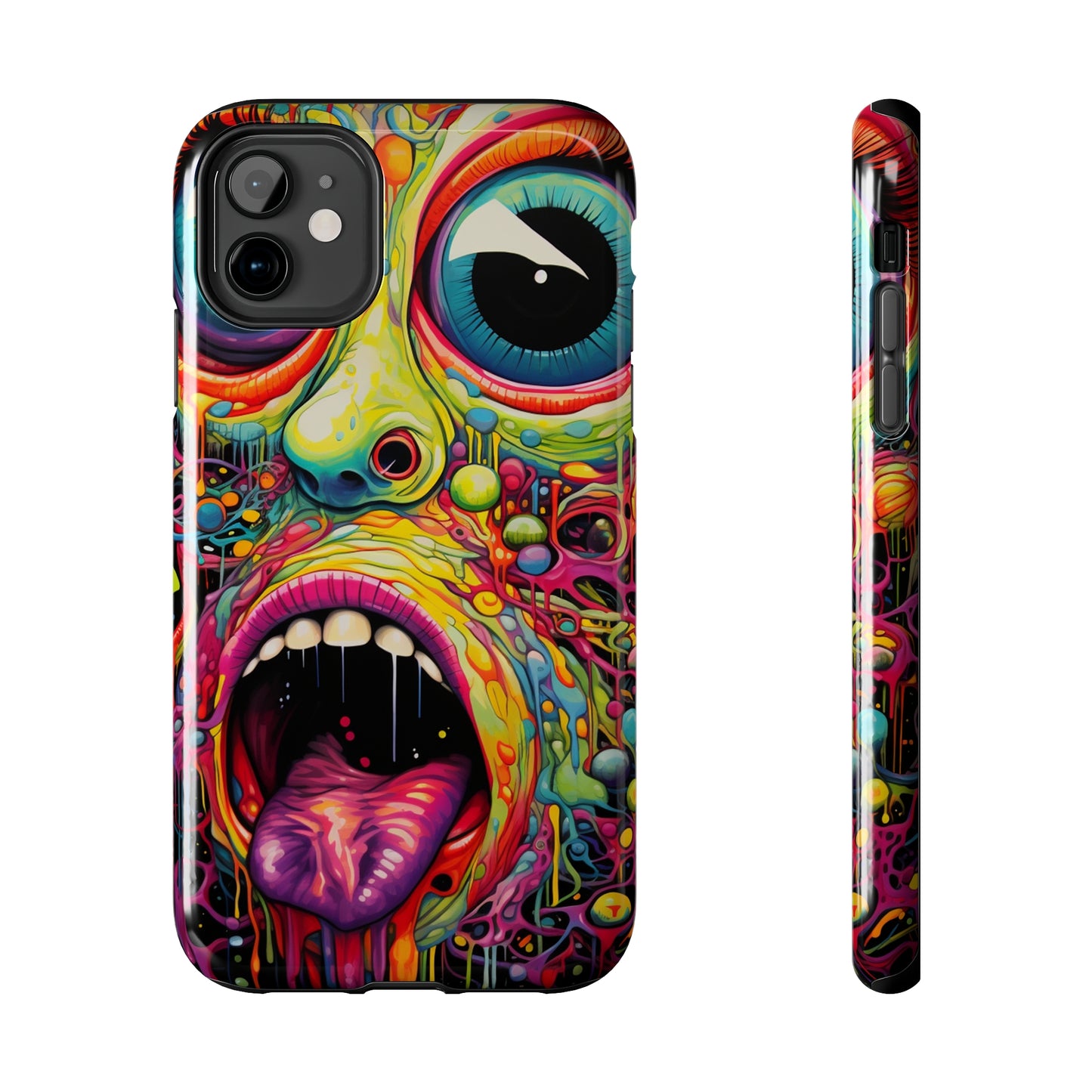 Trippy Hippie Acid Drop: Vibrant Swirls & Dazzling Colors | Tough iPhone Case