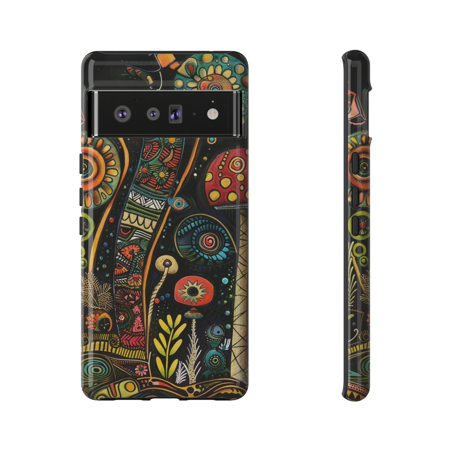 Retro 1960s Psychedelic Flowers Phone Case