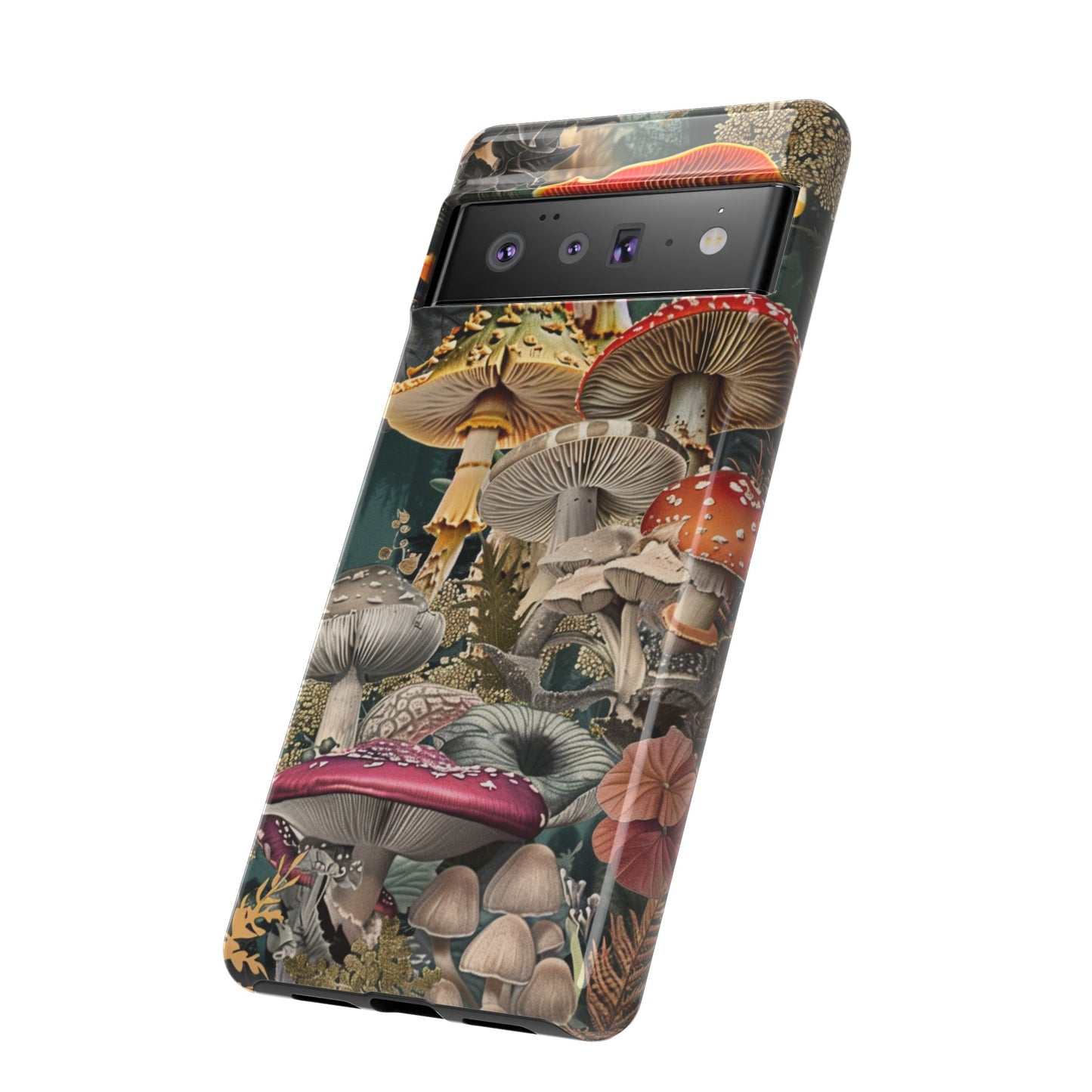 Vintage Illustration Mushroom Collage Phone Case