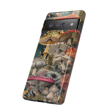 Vintage Illustration Mushroom Collage Phone Case