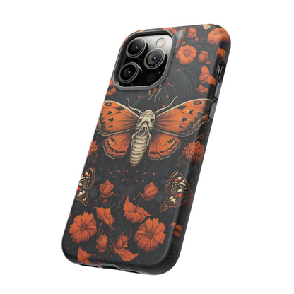 Eerie Elegance Halloween Goth Moth Phone Cover