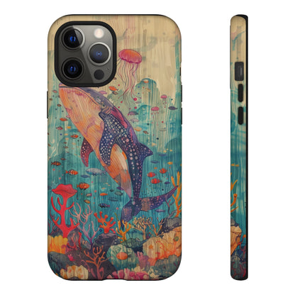 Whale Shark, Turtle, Manta Ray Phone Case