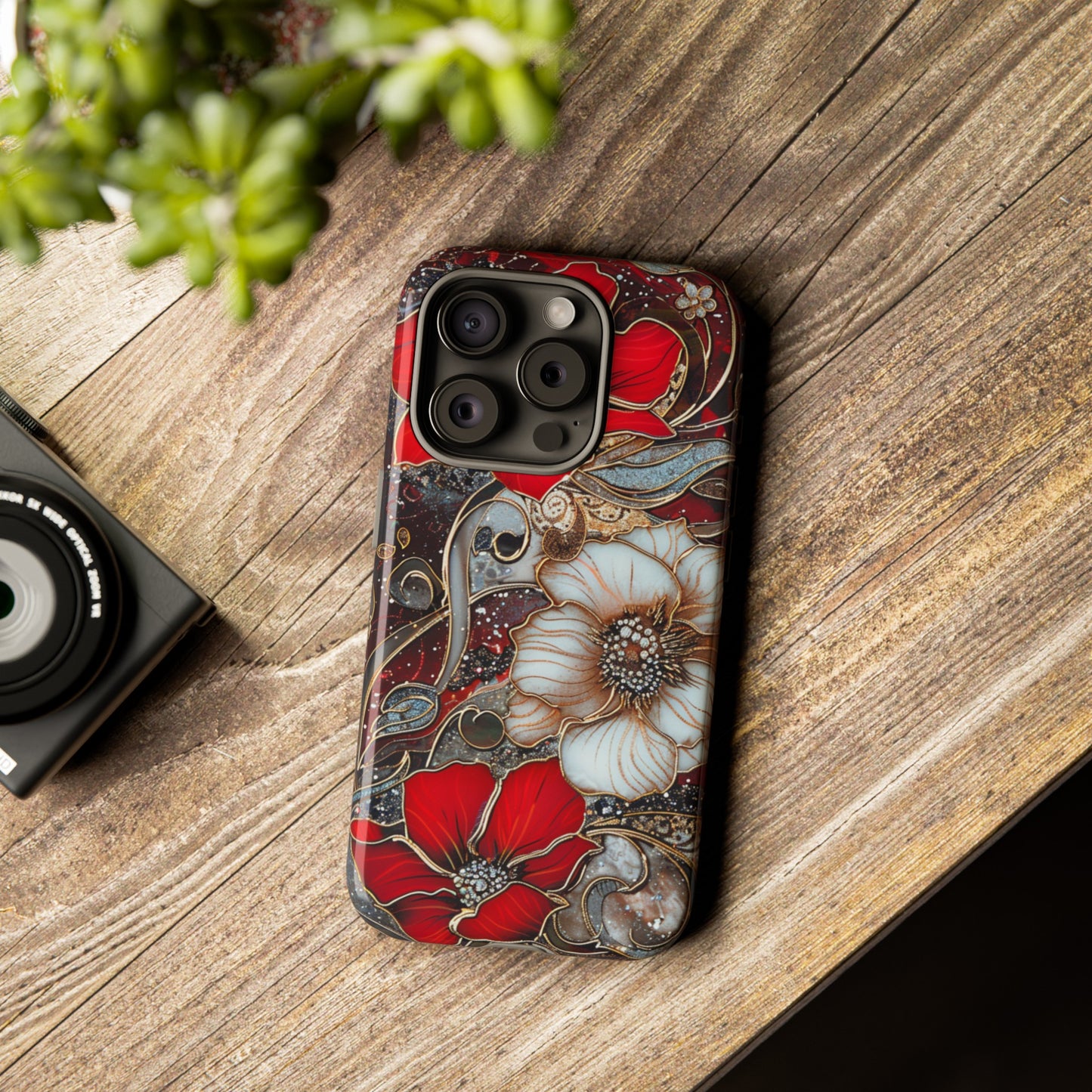 Stained Glass Floral Paisley Explosion Phone Case