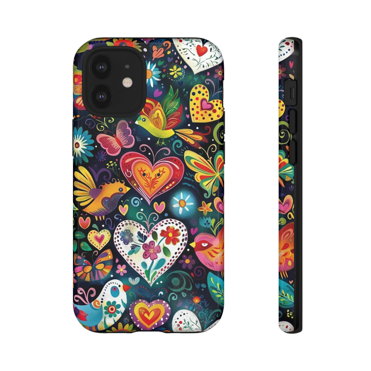 Floral Butterfly Magic Hearts Phone Case