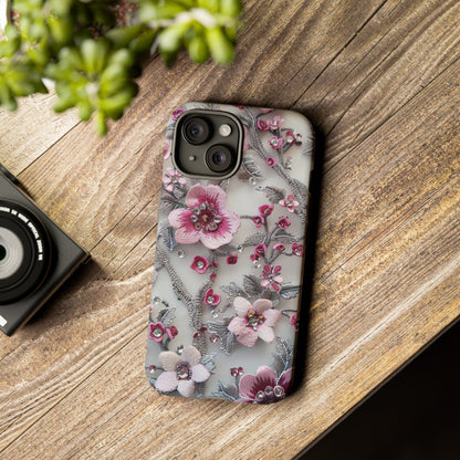 Coquette Aesthetic Floral Art iPhone 12 Case