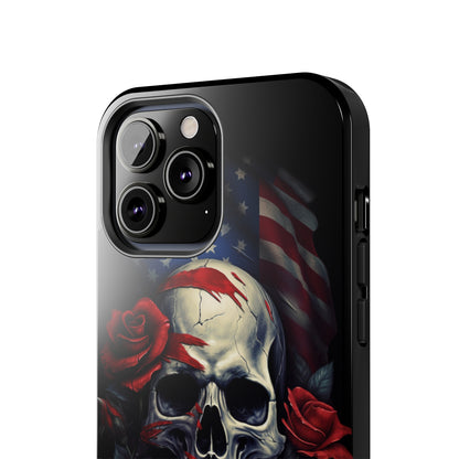 Skull USA Flag iPhone Case | Patriotic Edge with Stylish Protection