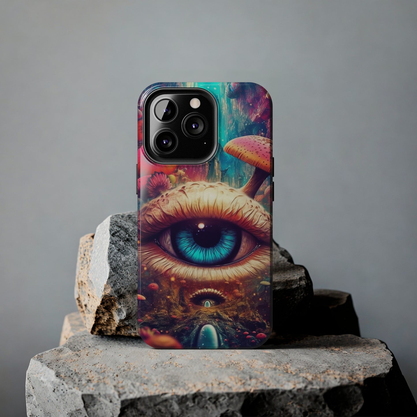 Eye of the Mushroom Psychedelic Art iPhone Case | Embrace the Trippy Enigma