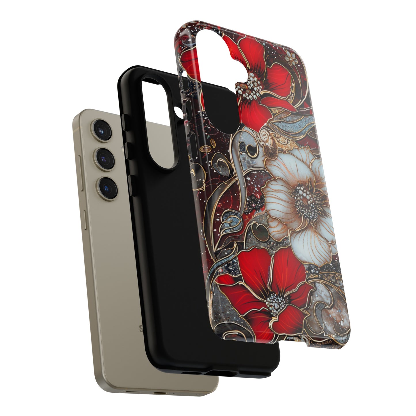 Stained Glass Floral Paisley Explosion Phone Case