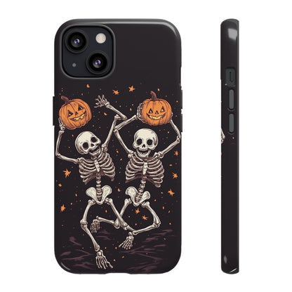 Dancing Skeletons with Jack-o'-Lanterns Phone Cover