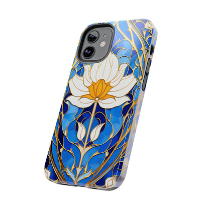 Art Deco Stained Glass iPhone Case | Vintage Floral Glamour, iPhone Case for Models 11 through 14 Pro Max