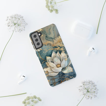 Zen Lotus Gold Floral Phone Case