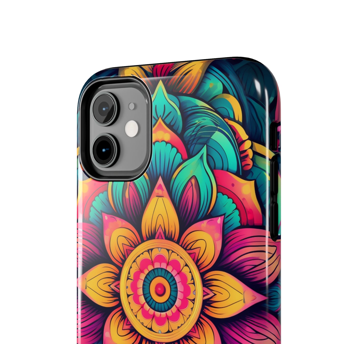 Cosmic Harmony: Rainbow Mandala | Spiritual Symmetry iPhone Case