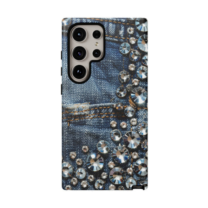 Blue Jean Queen Rhinestone Bling Phone Case