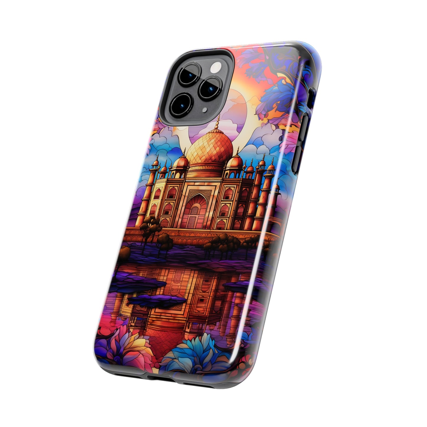 Taj Mahal Silhouette iPhone Case | Royal Elegance for Models 11 through 14 Pro Max