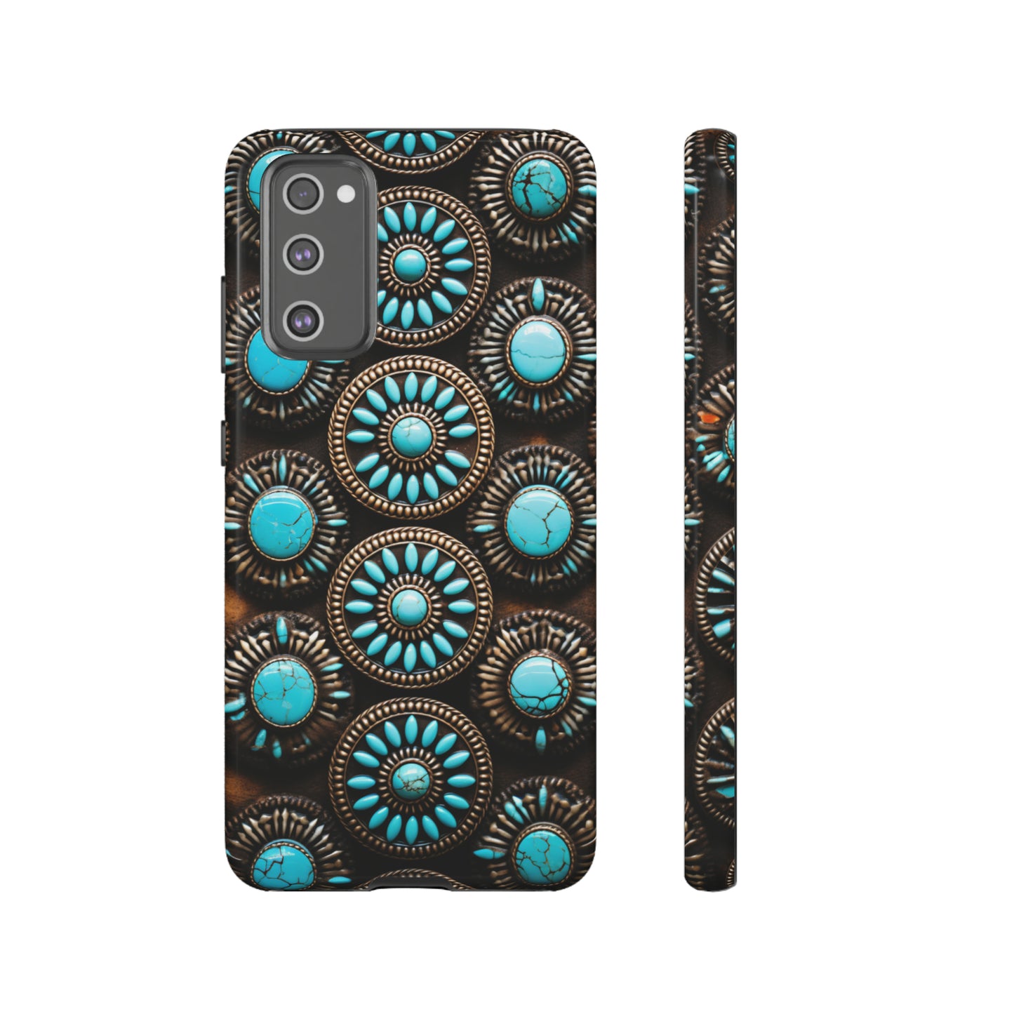 Vintage Navajo Native American Turquoise Concho Phone Case