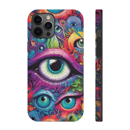 Psychedelic Eyeballs Phone Case for iPhone | Embrace a Trippy Visual Experience with Reliable Protection