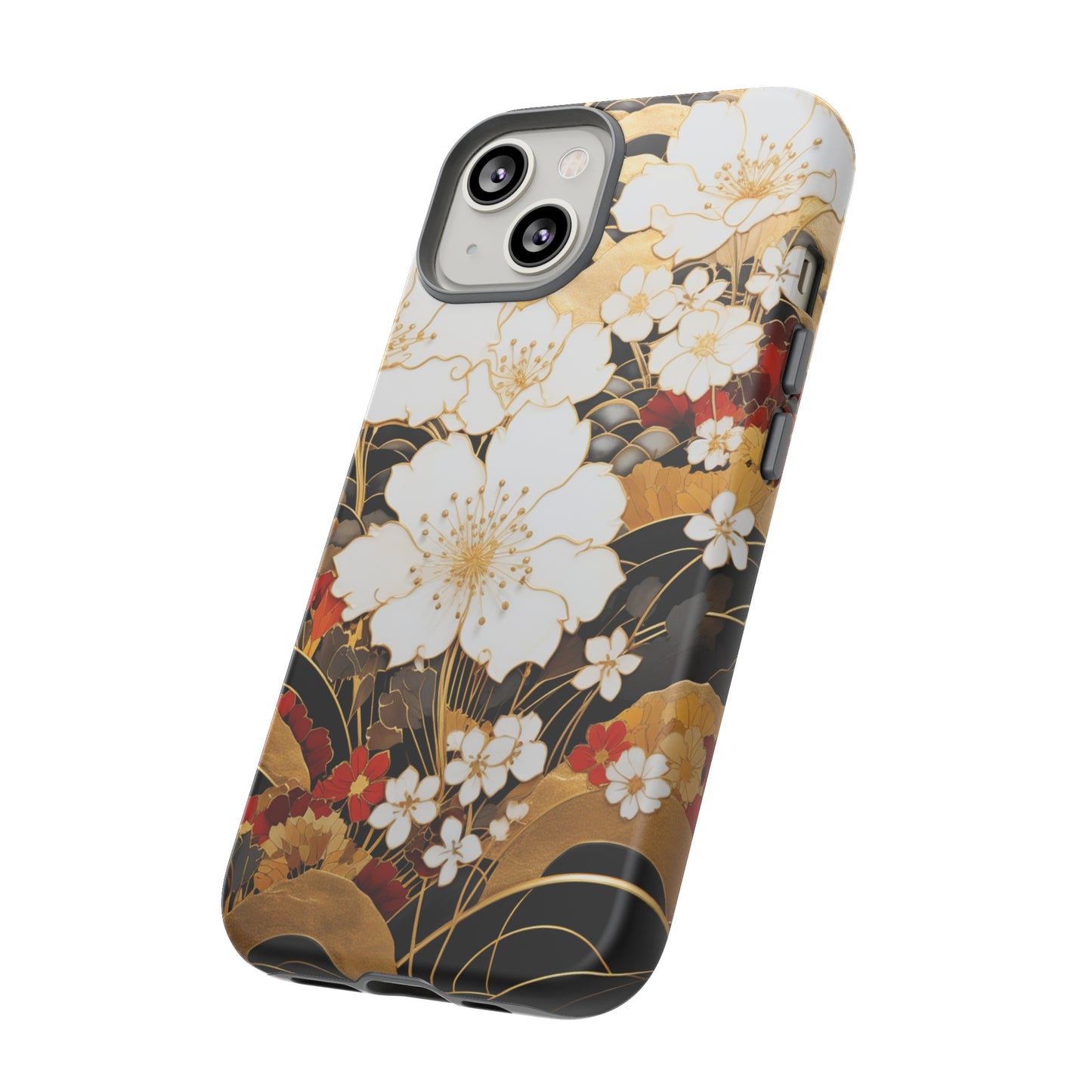 Chiyogami Floral Tough iPhone Case Galaxy S23 S22 S21 S20 Plus Ultra | Iphone 14 13 12 11 8 Pro Max Mini | Pixel 7 6 Pro 5 | Japanese Boho