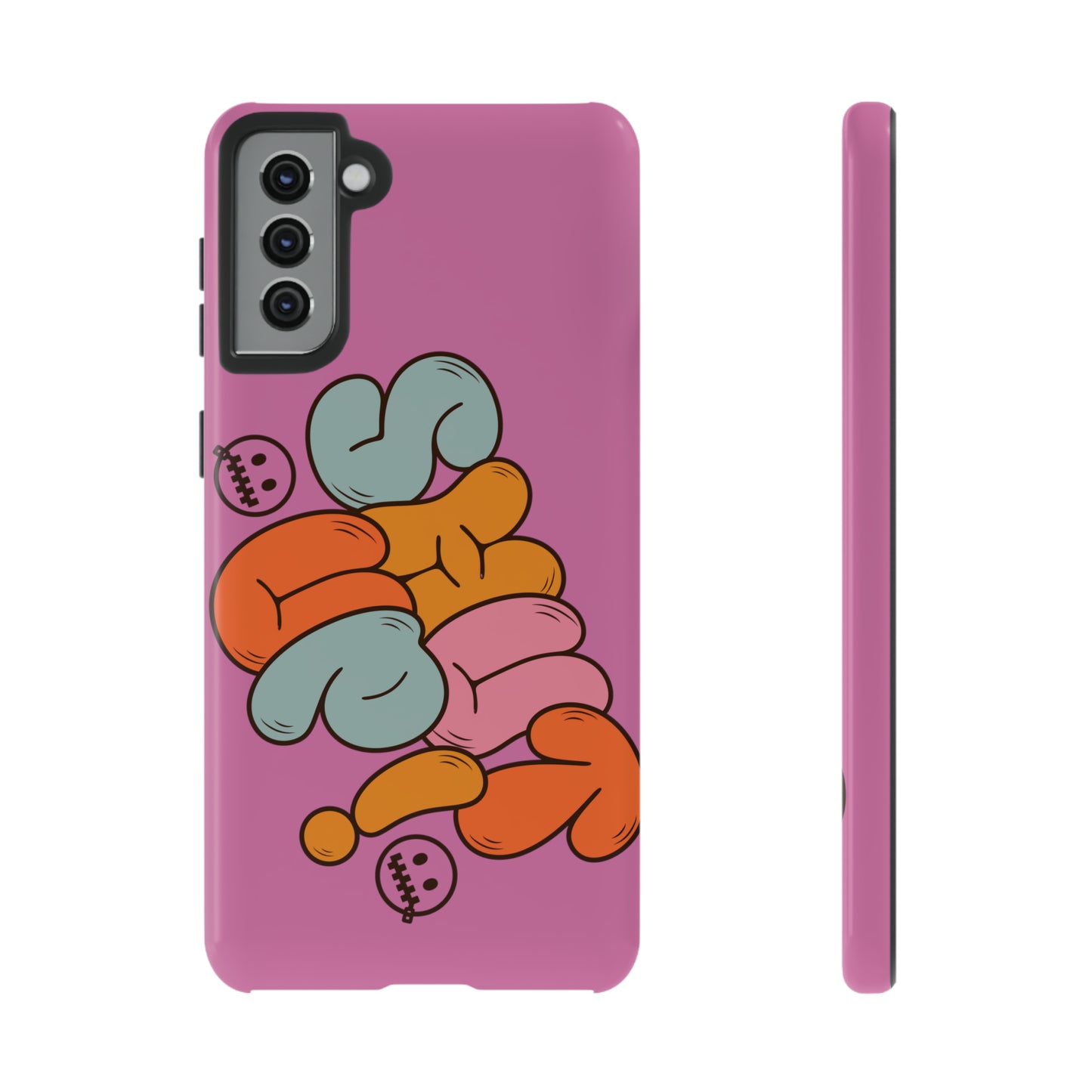 Shut Up Phone Case | Warm Retro Psychedelic Colors | For iPhone, Pixel, Samsung