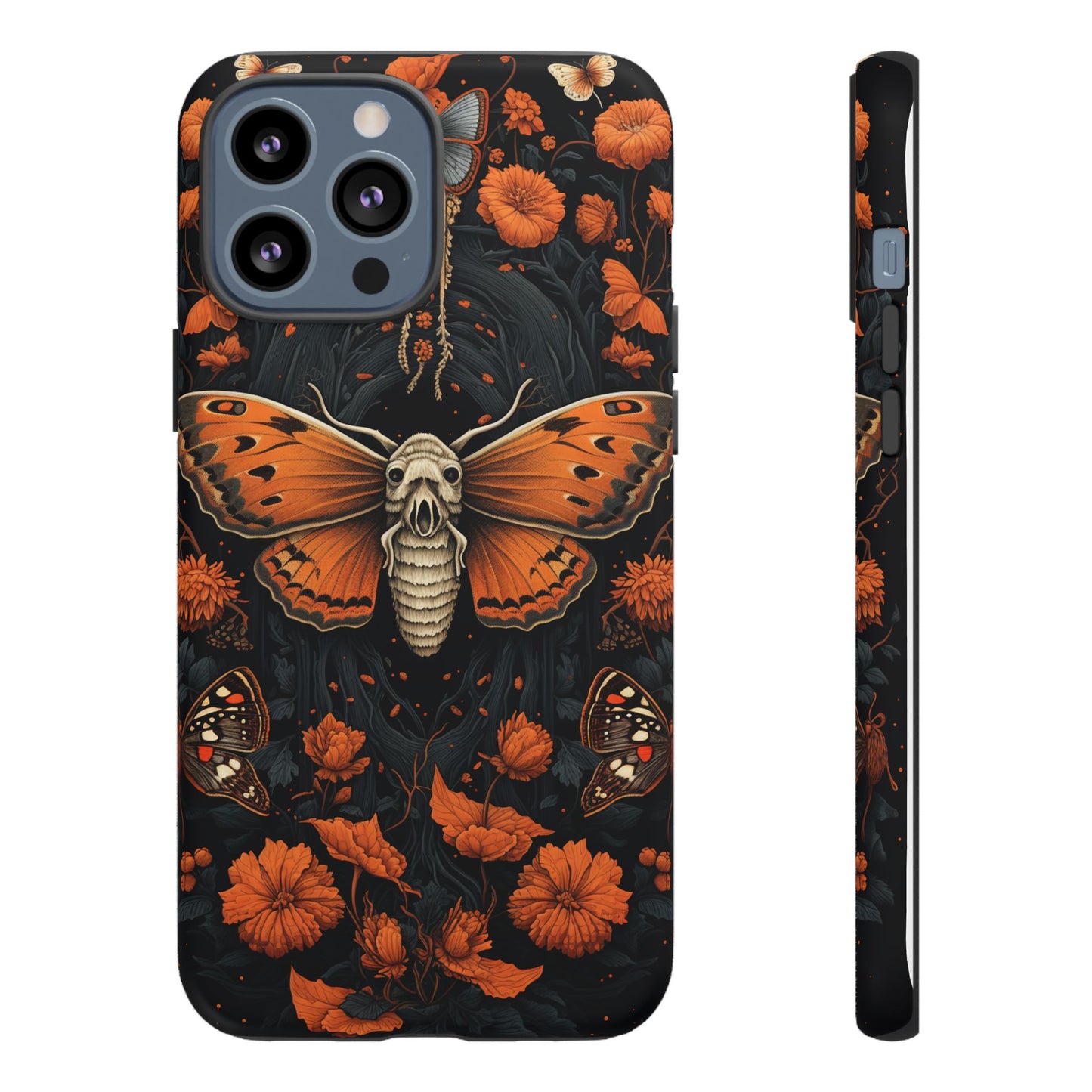 Eerie Elegance Halloween Goth Moth Phone Cover