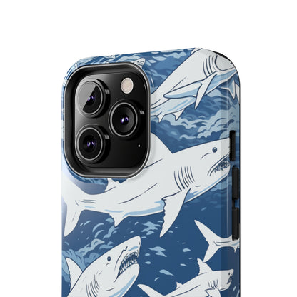 Shark Design: Dive into the Depths with an Aquatic Adventure iPhone Case