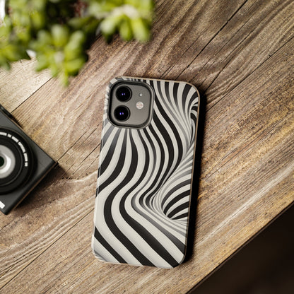 Twist Your Perception: Optical Illusion Tough Case for Apple iPhone Models – Where Art Meets Function