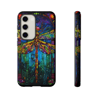 Art Deco Stained Glass Dragonfly Phone Cover