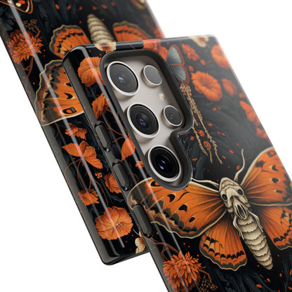 Eerie Elegance Halloween Goth Moth Phone Cover