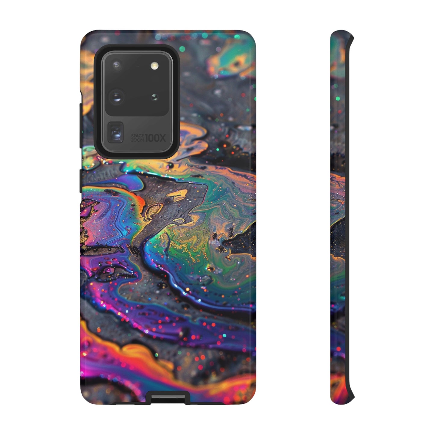 Opalescent Marbled Holographic Print Phone Case