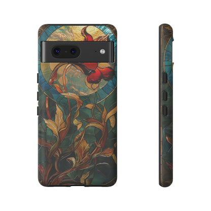 Art Nouveau Floral Full Moon Phone Case