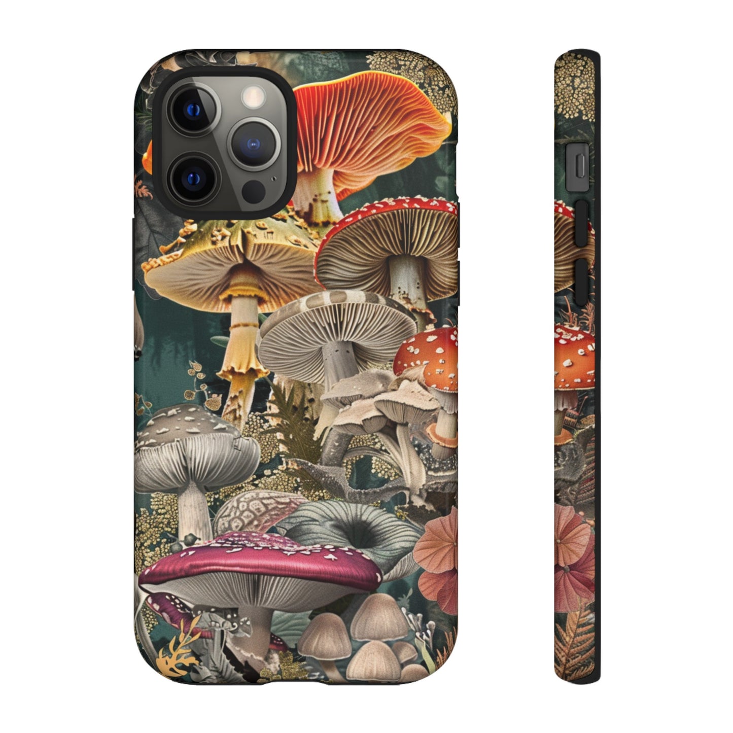 Vintage Illustration Mushroom Collage Phone Case