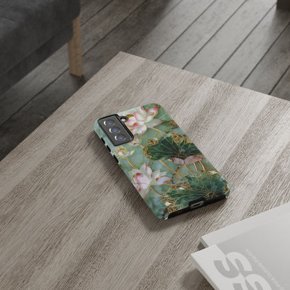 Elegant Floral Phone Case - Tough Cases with Lotus Design