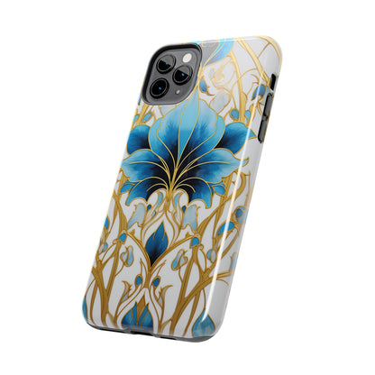 Floral Elegance: Art Deco Stained Glass iPhone Case | Vintage Glamour in Modern Protection iPhone Case for Models 11 through 14 Pro Max