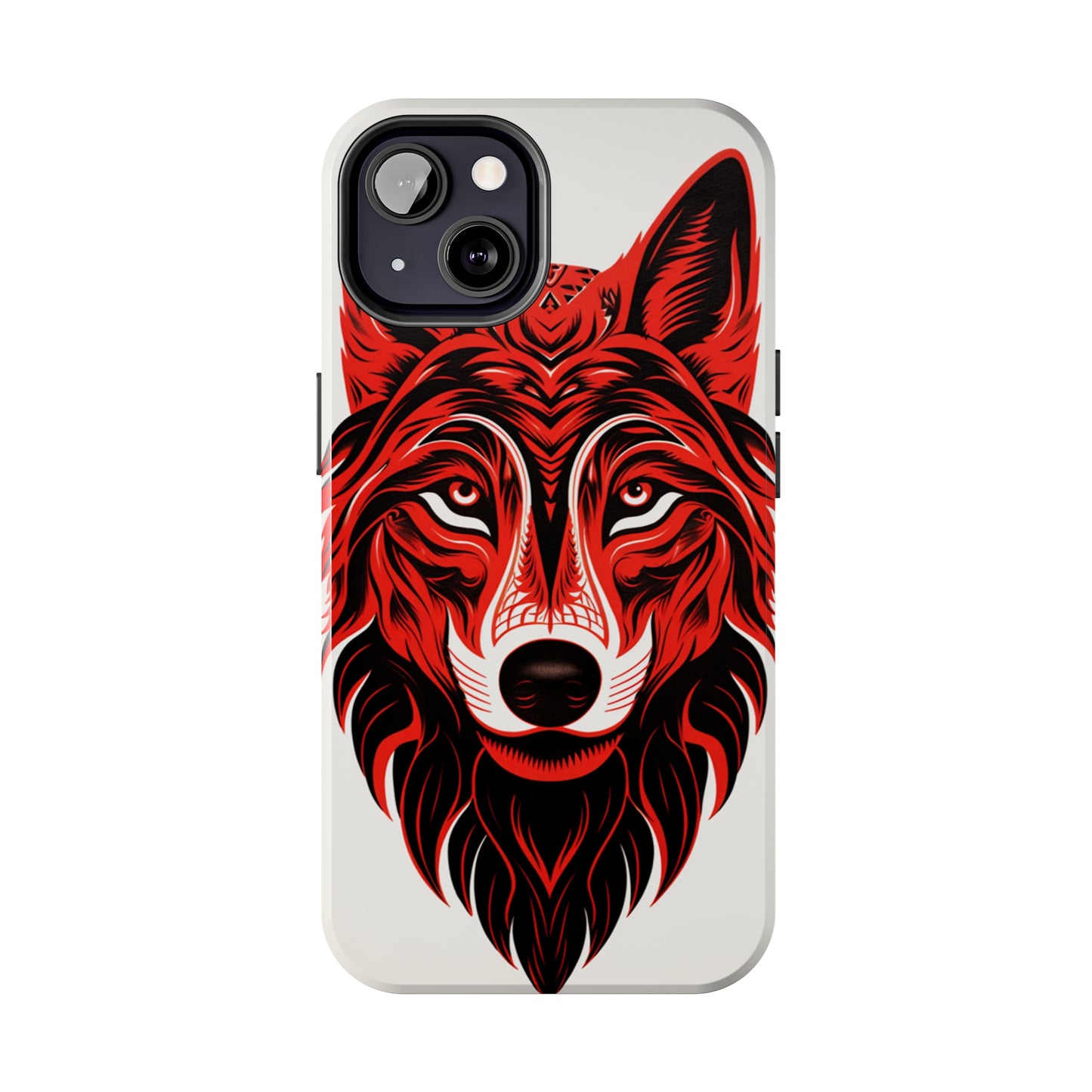 Mystic Echoes: Native American Tribal Wolf | Cultural Heritage iPhone Case