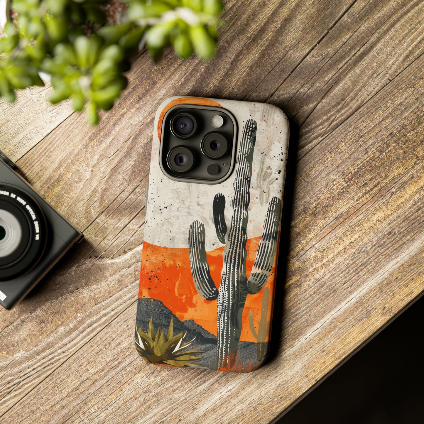 Desert Cactus Western iPhone Case