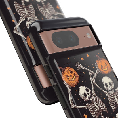 Dancing Skeletons with Jack-o'-Lanterns Phone Cover