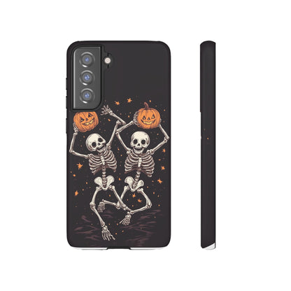 Dancing Skeletons with Jack-o'-Lanterns Phone Cover