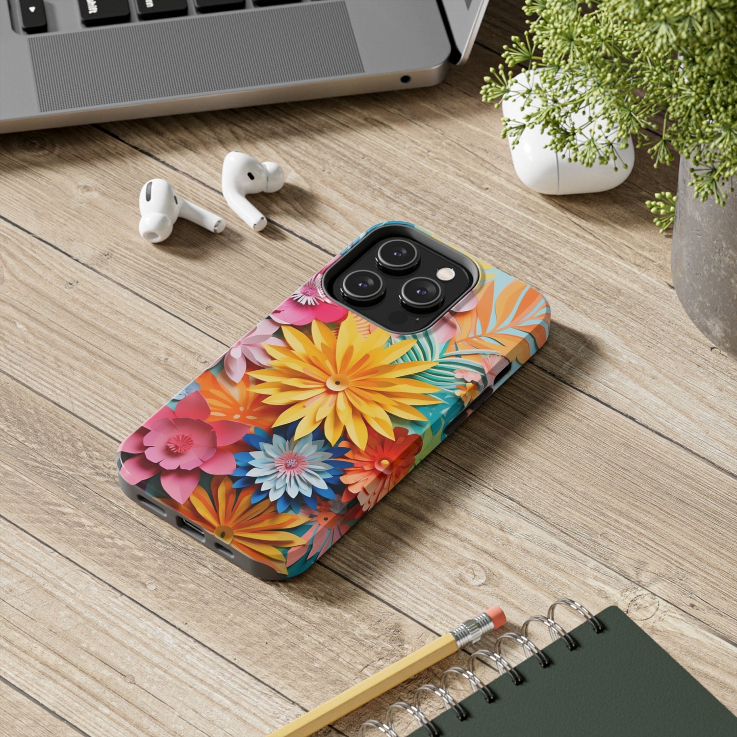 iPhone 12 Pro Max Artistry: Paper Floral Design – Crafted Elegance for iPhone 13 Pro and iPhone XR Enthusiasts