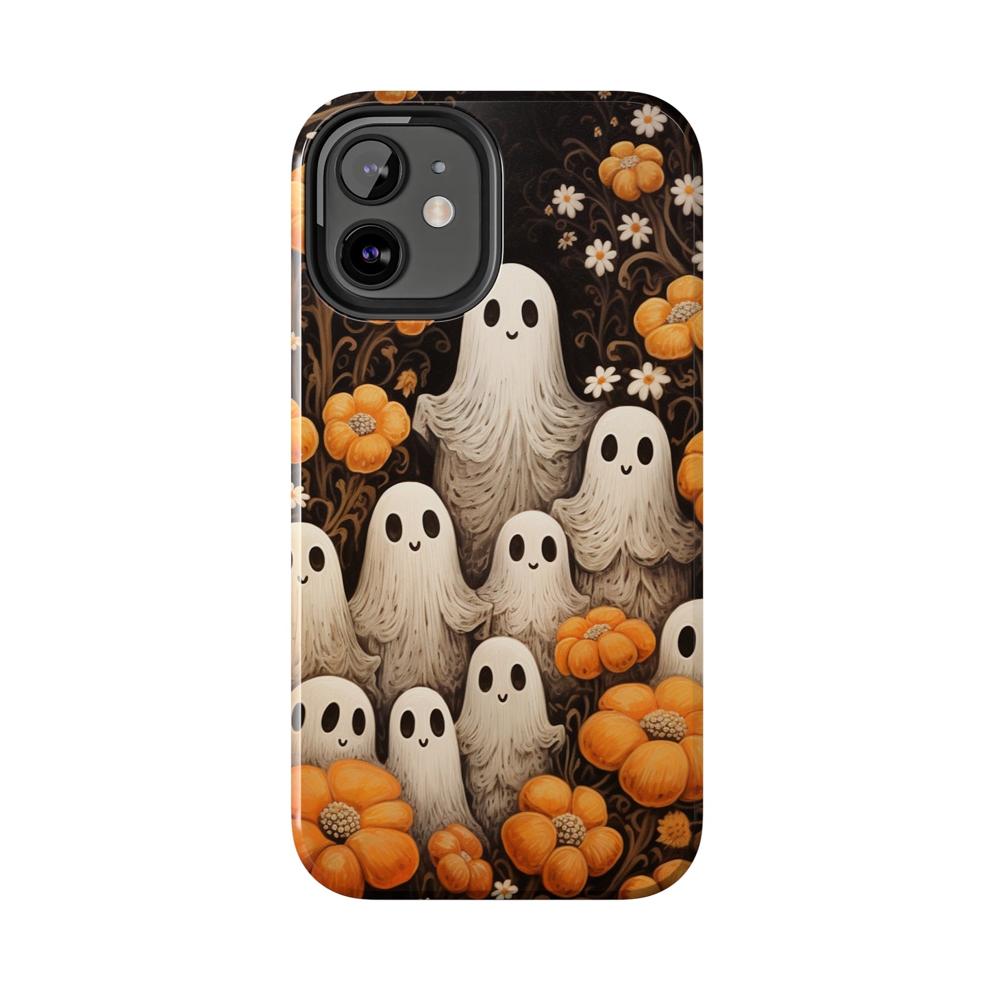 Ghostly Greetings: "Boo Trick or Treat" | Spooky Halloween Spirits iPhone Case