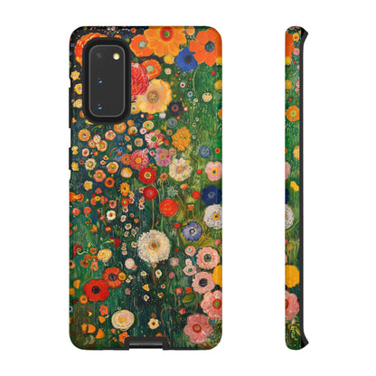 Gustav Klimt Style Flower Garden Painting Phone Case