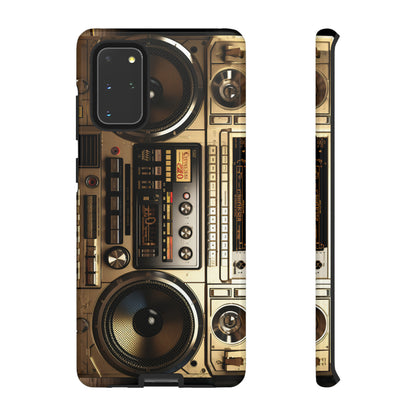 Urban Beats: Boombox Hip Hop Music Pixel Phone Case | Retro Rhythms for iPhone 15 Models