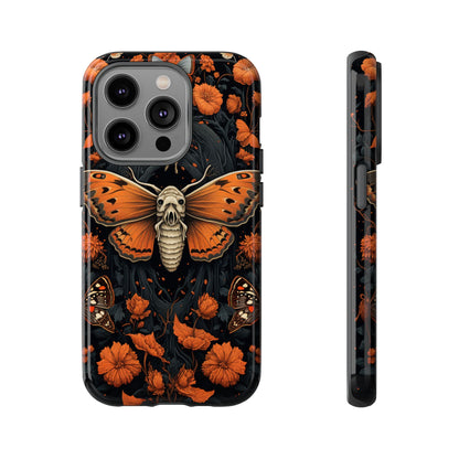 Eerie Elegance Halloween Goth Moth Phone Cover