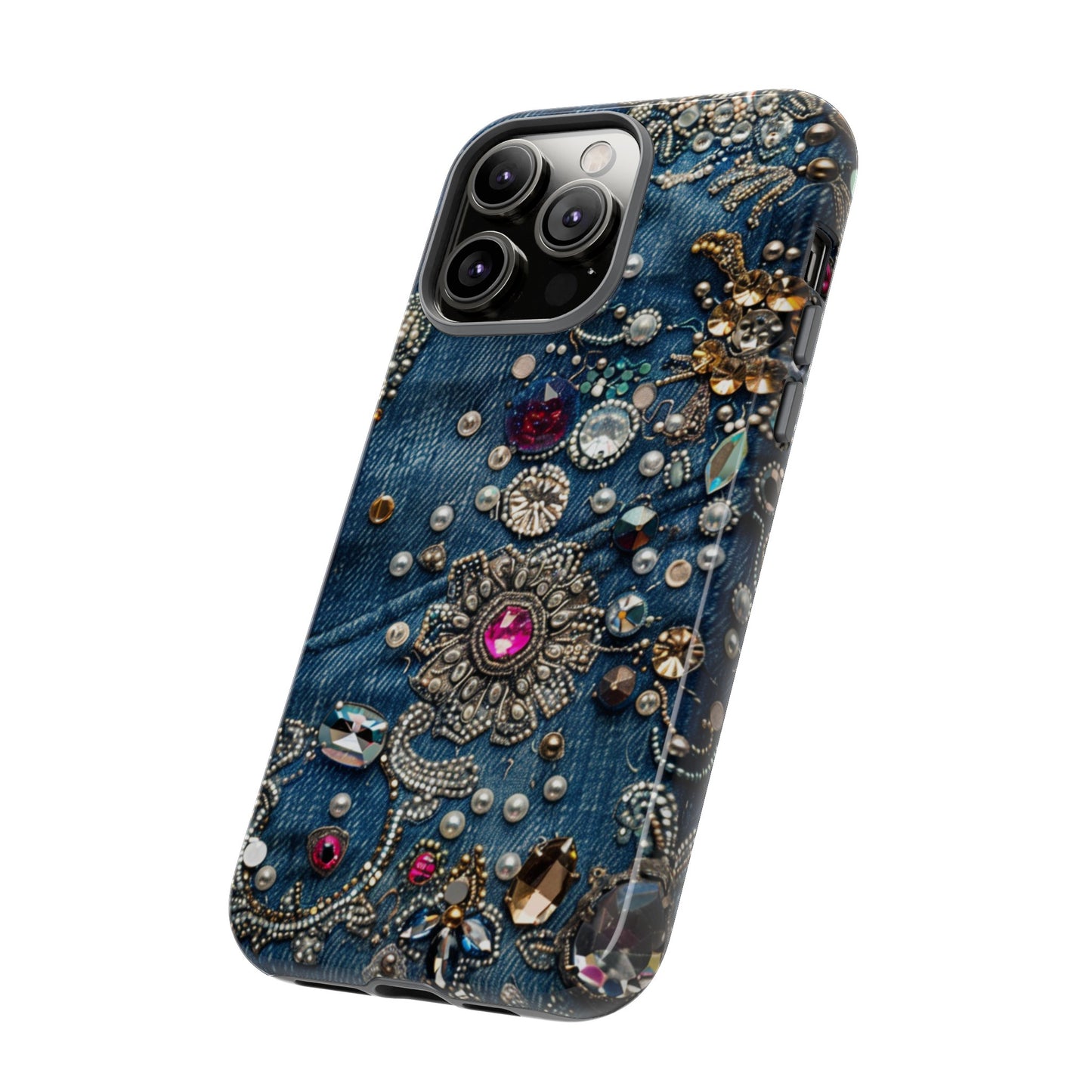 Blue Jean Queen Rhinestone Bling Phone Case