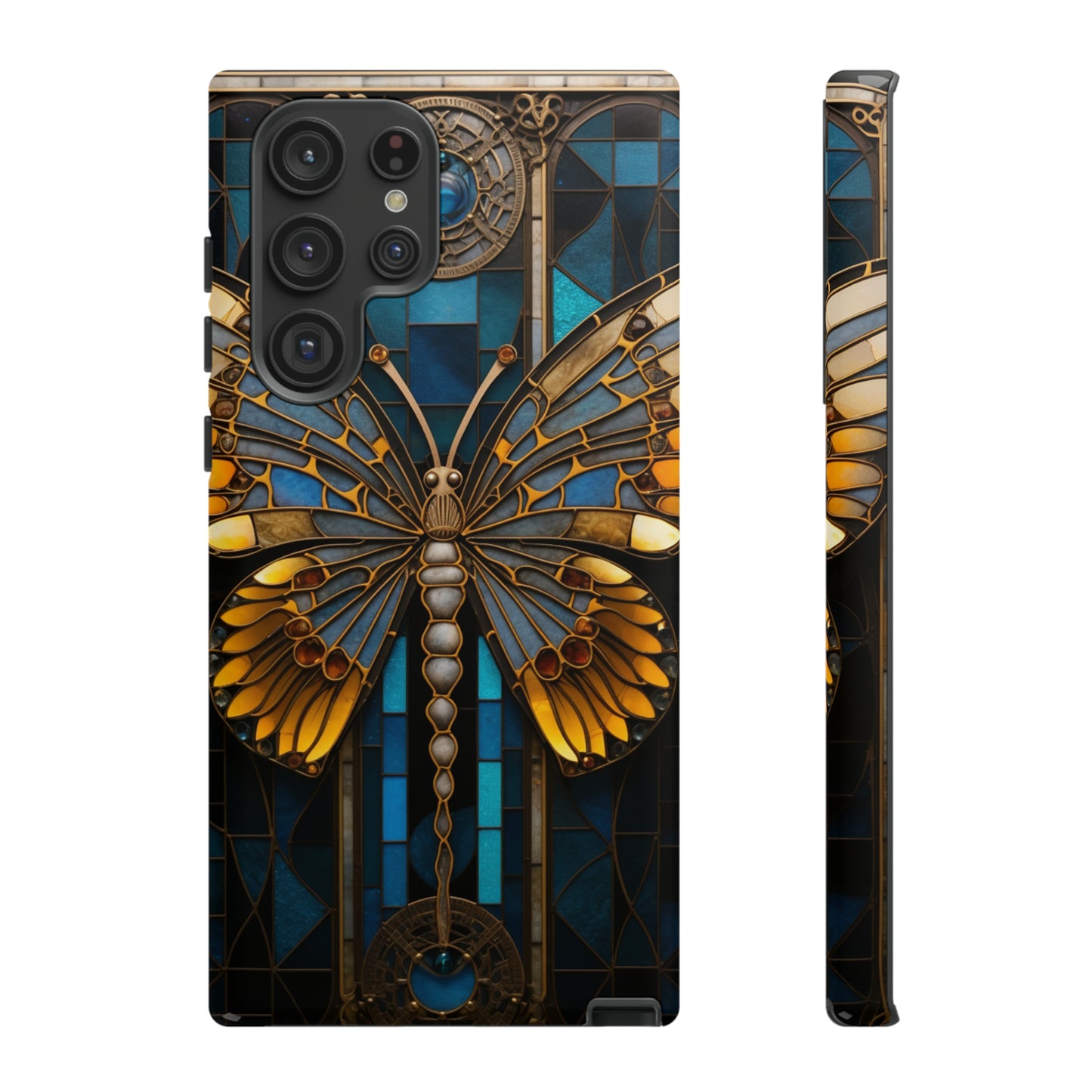 Stained Glass iPhone Butterfly Floral Aesthetic Art Nouveau