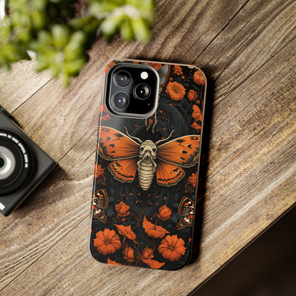 Eerie Elegance: Halloween Goth Moth Apple Phone Case | Dark Enchantment iPhone Case