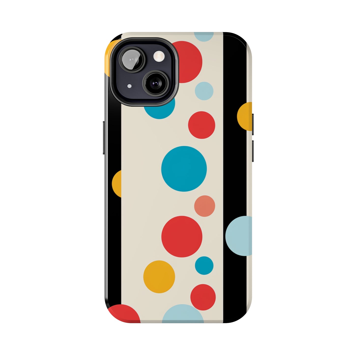 Classic Meets Creative: Abstract Polka Dots Tough Case for iPhone