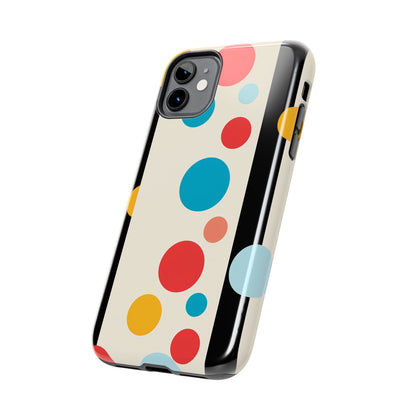 Classic Meets Creative: Abstract Polka Dots Tough Case for iPhone