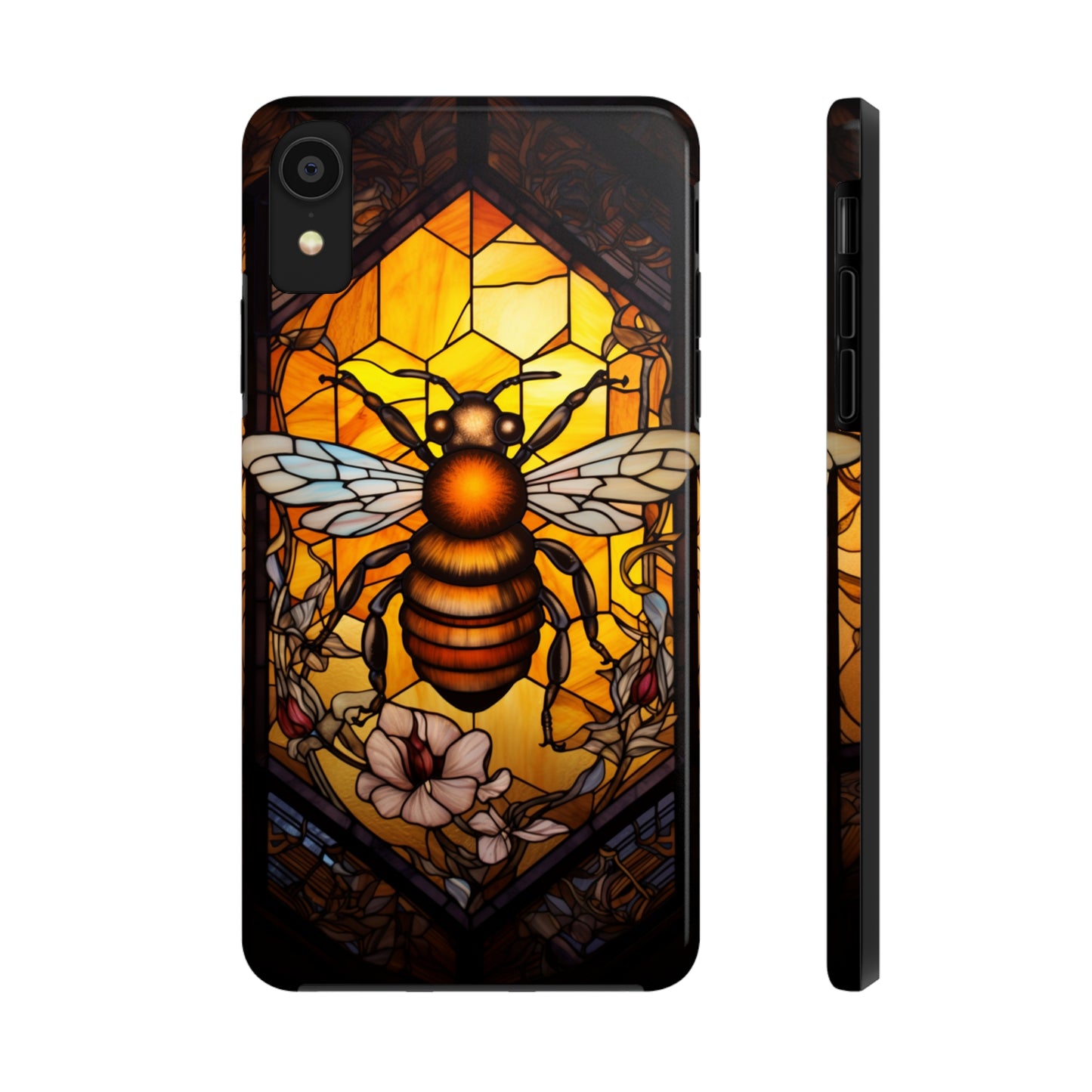 Stained glass Honey Bee iPhone Case | Embrace the Sweetness of Nature's Workers